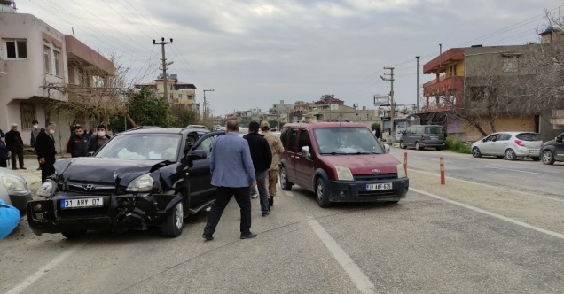 Samandağ’da trafik kazası
