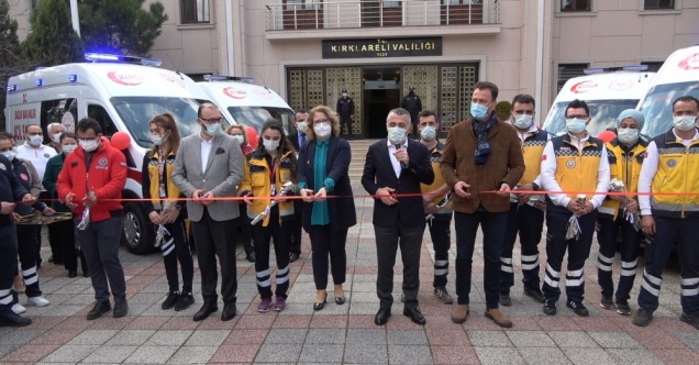 Kırklareli’de 4 ambulans daha hizmete girdi
