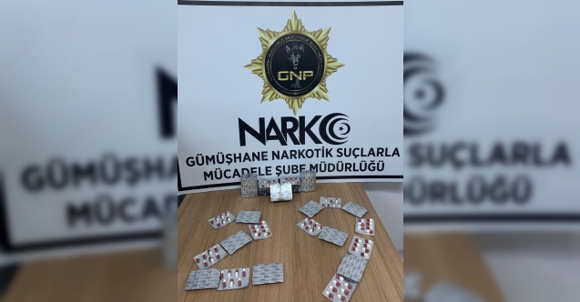 Gümüşhane’de 371 adet uyuşturucu hap ele geçirildi