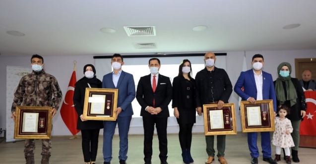 Amasyalı gazilere ’Devlet Övünç Madalyası ve Beratı’ verildi
