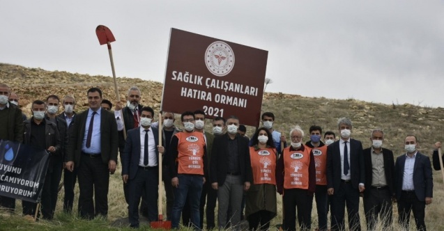 Mardin’de sağlık çalışanları adına hatıra ormanı oluşturuldu