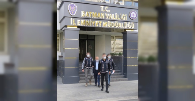 Batman’da 21 yıl 3 ay kesinleşmiş hapis cezası bulunan şahıs yakalandı