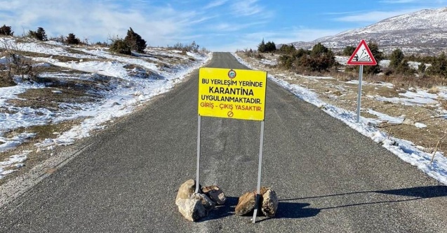 Gümüşhane’de bir köy karantinaya alındı