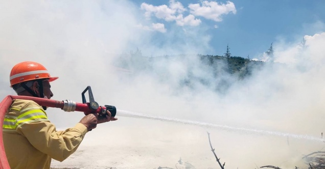 Isparta’da orman yangını tatbikatı