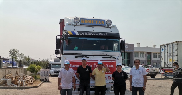 Ürgüp’ten gönderilen yardım tırı Manavgat’a ulaştı