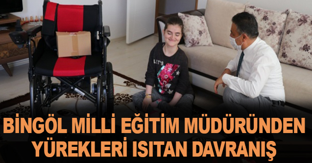 Bingöl Milli Eğitim Müdüründen yürek ısıtan iyilik