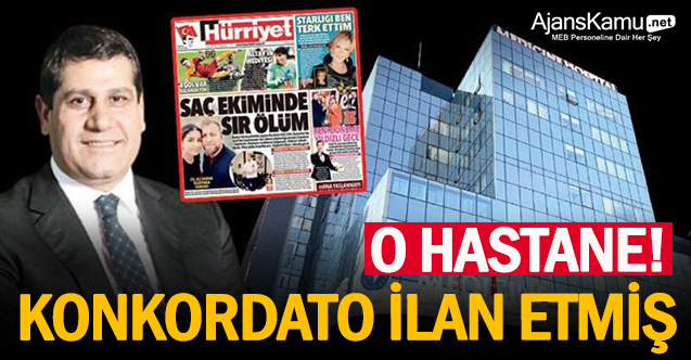 O hastane konkordato ilan etmiş