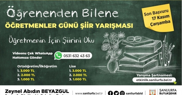Öğrenenden bilene video şiir yarışması başladı