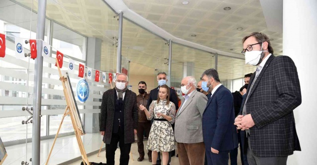 KMÜ’de öğretim üyesinin ‘Renklerin içinden’ kişisel resim sergisinin açılışı yapıldı