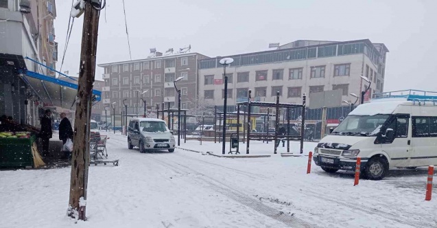 Tuzluca’da kar yağışı etkili oluyor