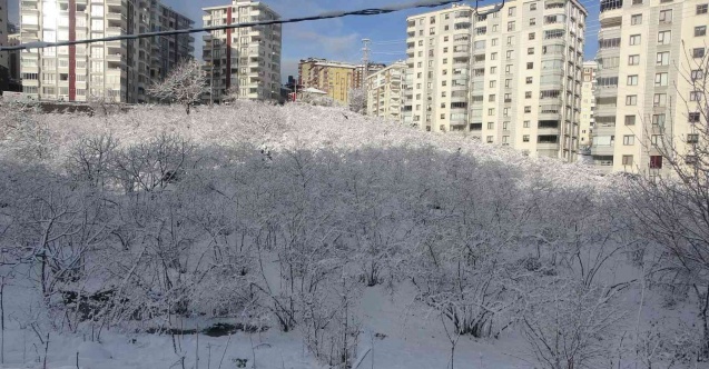 Trabzon’da kar yüksek kesimlerde etkili oldu