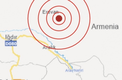 Ermenistan’da meydana gelen deprem Iğdır’da da hissedildi