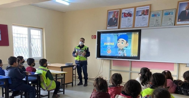 Jandarmadan çocuklara  trafik eğitimi