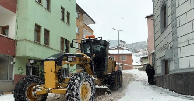 Bayburt’ta kar ve tipi