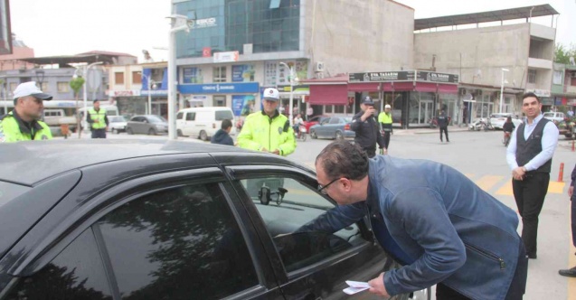 Sarıgöl’de emniyet kemeri uygulaması