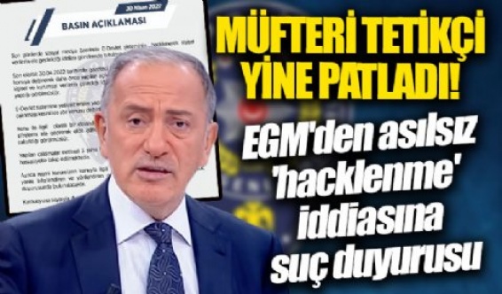 EGM’den Fatih Altaylı hakkında suç duyurusu