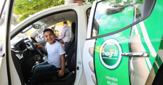 Jandarmanın kurduğu stant yoğun ilgi gördü