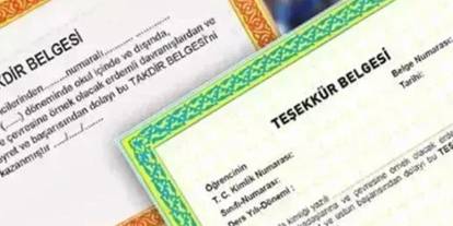 Bu Yıl Devamsızlık Sınırını Aşan Öğrencilere Takdir ve Teşekkür Belgesi Verilmeyecek